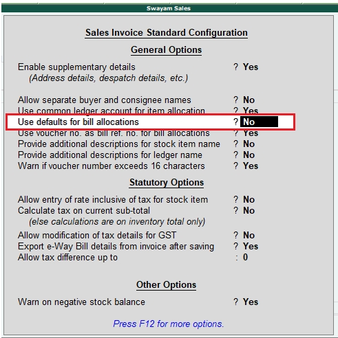 GST on Advance Received in TallyERP9